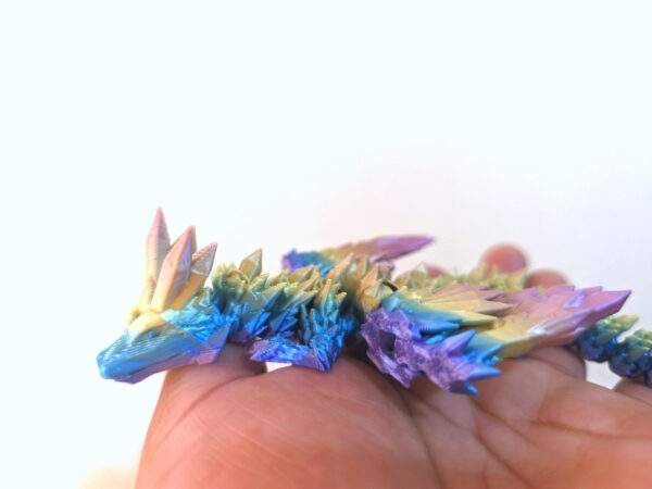 Dragón Articulado Arcoíris con Brillo en la Oscuridad (Impreso en 3D) - Imagen 5