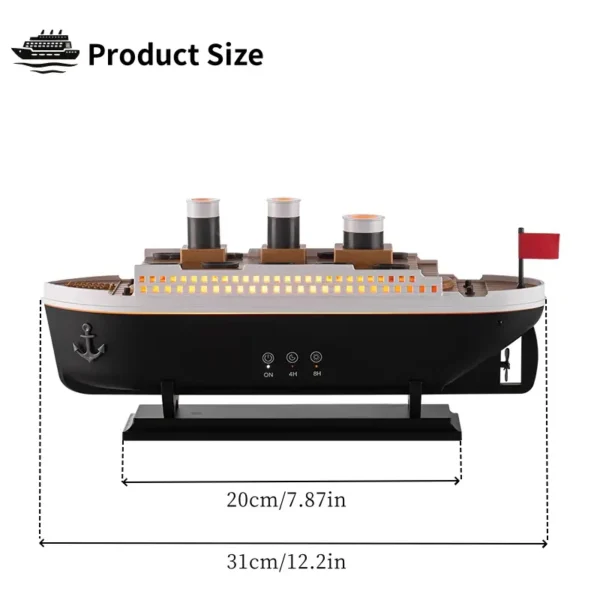Humidificador - Difusor de Aromaterapia Barco TITANIC - Imagen 3