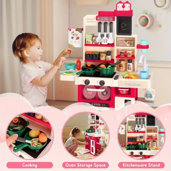 Juego de Cocina Gigante para Niños con 63 Accesorios